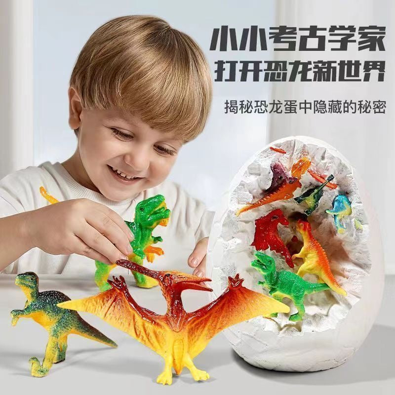 Kids breaking dinosaur’s egg